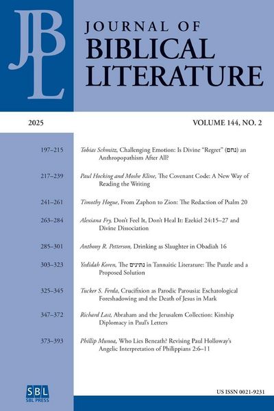 Produktbild: Journal of Biblical Literature 144.2 (2025)