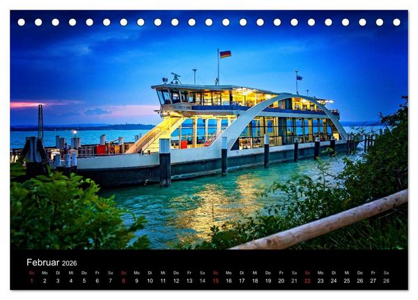 Produktbild: Bodensee-Schiffe und Boote (Tischkalender 2026 DIN A5 quer), CALVENDO Monatskalender