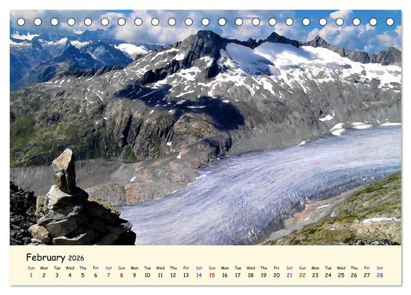 Produktbild: Switzerland and its majestic Alps (Desk Calendar 2026 DIN A5 landscape), CALVENDO 12 Month DeskCalendar