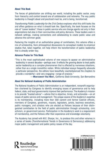 Produktbild: Transforming Public Leadership for the 21st Century