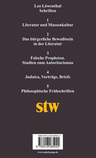 Produktbild: Schriften II. Das b&uuml;rgerliche Bewu&szlig;tsein in der Literatur