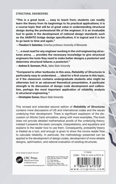 Produktbild: Reliability of Structures
