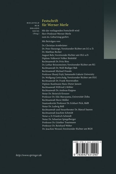 Produktbild: Festschrift f&uuml;r Werner Merle