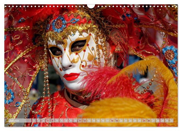 Produktbild: neunziggrad I photoart: venezia carnevale (Wandkalender 2026 DIN A3 quer), CALVENDO Monatskalender