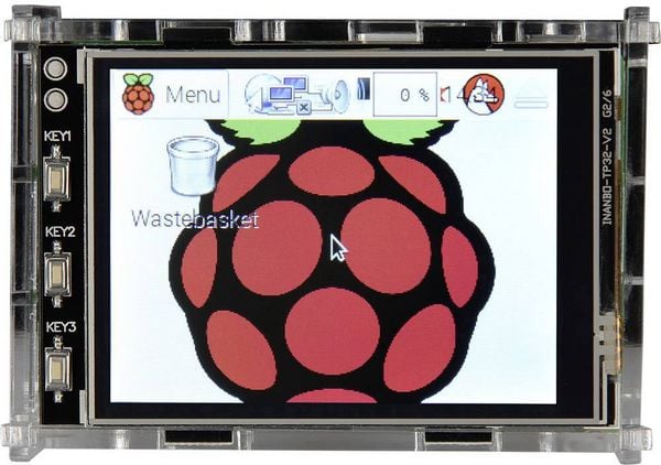 Raspberry Pi Joy-it 3.2TC Display-Gehäuse Passend für (Entwicklungskits): Acrylglas klar