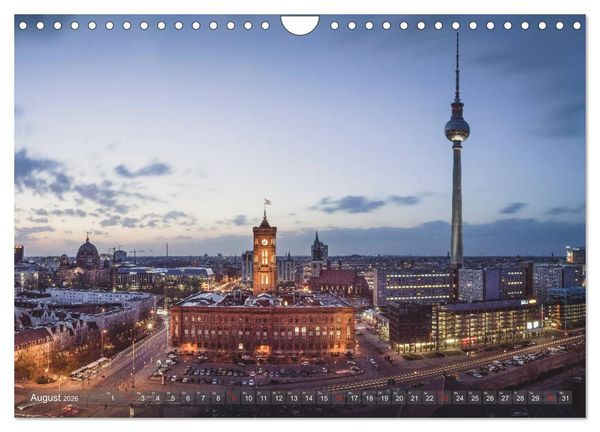 Produktbild: Berlin von oben (Wandkalender 2026 DIN A4 quer), CALVENDO Monatskalender