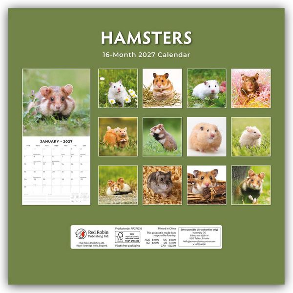 Produktbild: Hamsters &ndash; Hamster 2027 &ndash; 16-Monatskalender