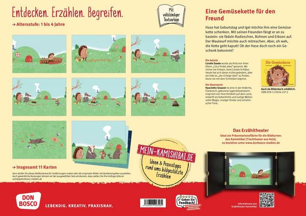Produktbild: Die Gem&uuml;sekette. Kamishibai Bildkartenset