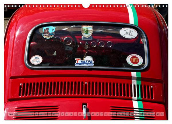Produktbild: Cinquecento Der kleine Italiener - 60 Jahre zeitloses Kultobjekt (Wandkalender 2026 DIN A3 quer), CALVENDO Monatskalender