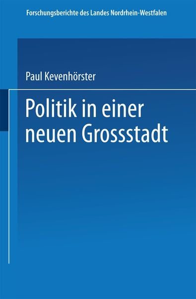 Produktbild: Politik in einer neuen Gro&szlig;stadt
