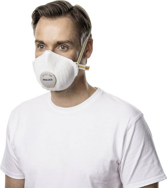 Produktbild: Moldex 3408 340801 Feinstaubmaske mit Ventil FFP3 D 1 St. EN 149:2001 DIN 149:2001