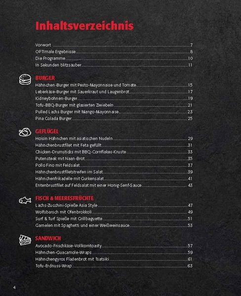 Produktbild: OPTImal Grillen - OPTIgrill Kochbuch Rezeptbuch