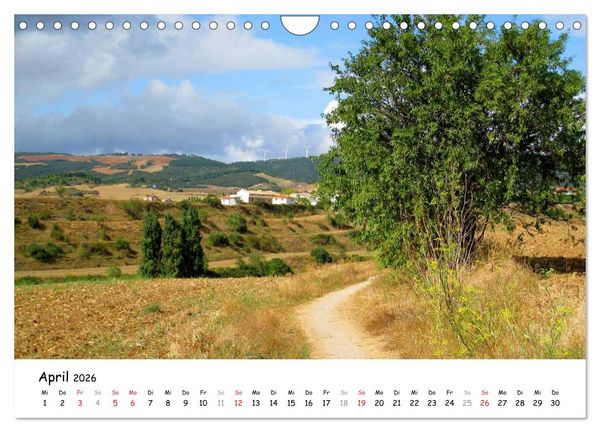 Produktbild: Jakobsweg - Camino Frances (Wandkalender 2026 DIN A4 quer), CALVENDO Monatskalender