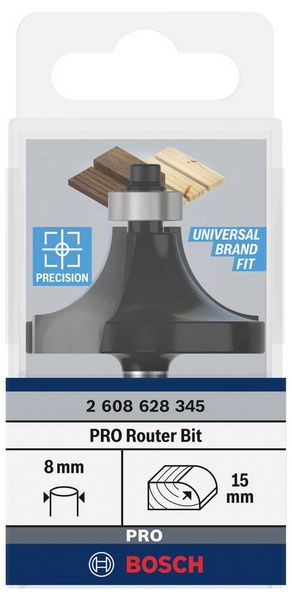 Produktbild: Bosch Accessories 2608628345 Abrundfr&auml;ser Hartmetall L&auml;nge 66 mm Schaftdurchmesser 8 mm