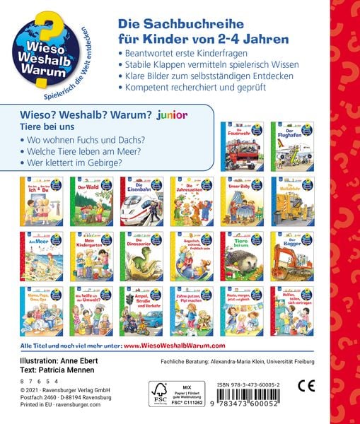 Produktbild: Wieso? Weshalb? Warum? junior (2-4 J.), Band 33 - Tiere bei uns