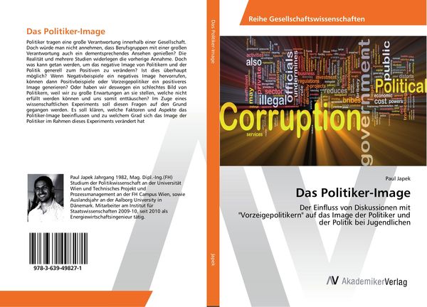 Das Politiker-Image, Taschenbuch von Paul Japek, AV Akademikerverlag, 9783639498271