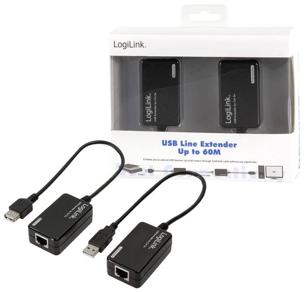 Produktbild: LogiLink Extender by CAT-5/6 Kabel bis zu 60 Meter