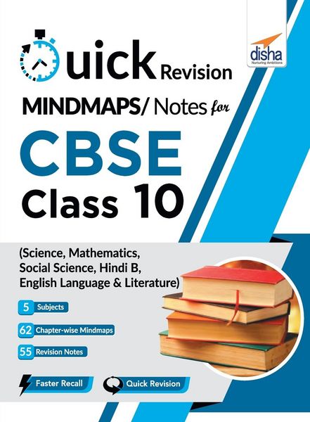 Produktbild: Quick Revision MINDMAPS/ NOTES for CBSE Class 10 Science Mathematics Social Science Hindi B & English Language & Literature