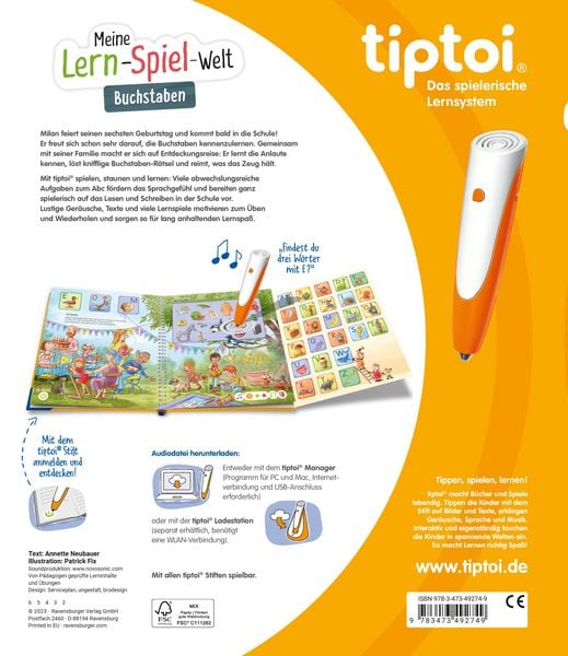 Produktbild: tiptoi&reg; Meine Lern-Spiel-Welt - Buchstaben