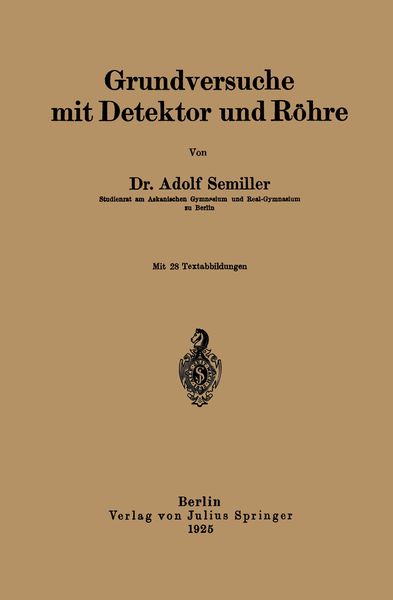 Produktbild: Grundversuche mit Detektor und R&ouml;hre