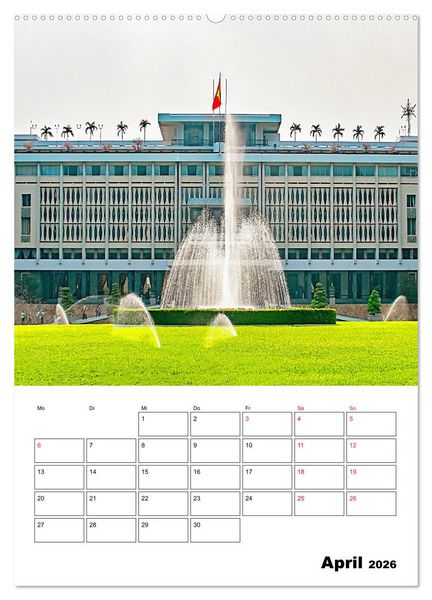 Produktbild: Ho-Chi-Minh-Stadt - die sch&ouml;nsten Sehensw&uuml;rdigkeiten (Wandkalender 2026 DIN A2 hoch), CALVENDO Monatskalender
