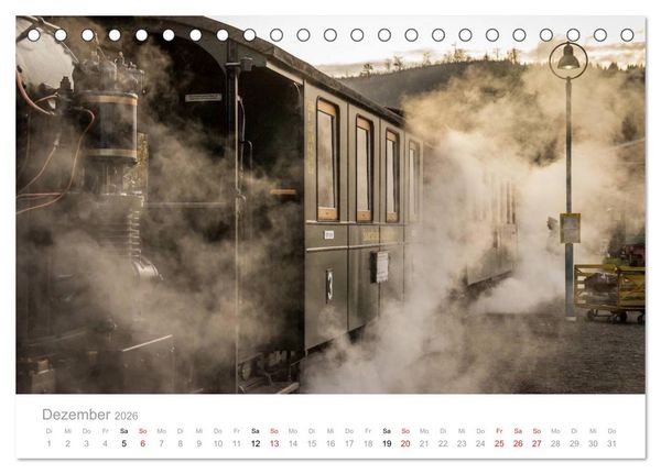 Produktbild: Schmalspurbahn Dampflok Bieberlies (Tischkalender 2026 DIN A5 quer), CALVENDO Monatskalender