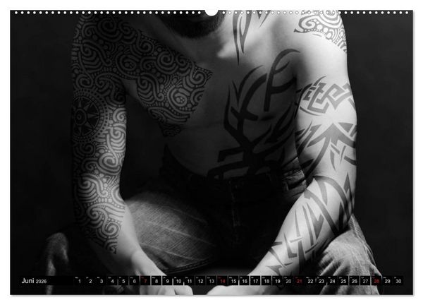 Produktbild: K&ouml;rperkult Tattoo (hochwertiger Premium Wandkalender 2026 DIN A2 quer), Kunstdruck in Hochglanz
