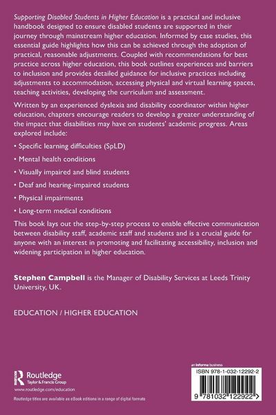 Produktbild: Supporting Disabled Students in Higher Education