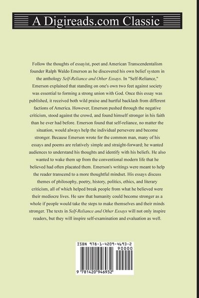 Produktbild: Self-Reliance and Other Essays