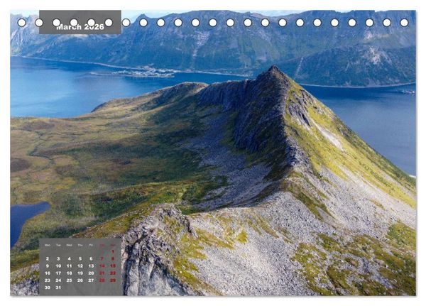 Produktbild: Bird's eye view of Norway (Desk Calendar 2026 DIN A5 landscape), CALVENDO 12 Month DeskCalendar