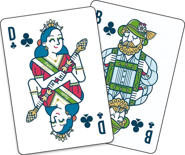 Produktbild: Servus! 55 Spielkarten mit bayerischen Motiven