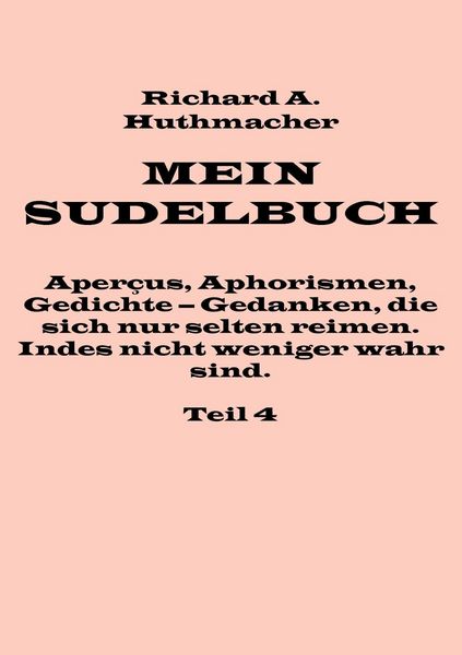 Produktbild: Mein Sudelbuch, Teil 4