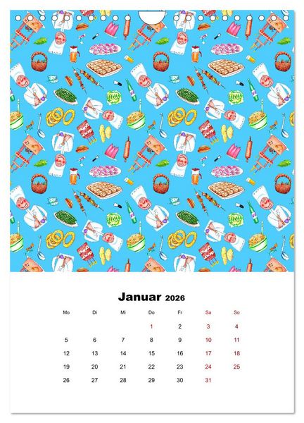 Produktbild: MUSTERMACKE (Wandkalender 2026 DIN A4 hoch), CALVENDO Monatskalender