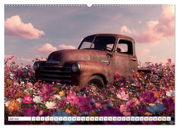 Produktbild: Rost trifft Nostalgie (hochwertiger Premium Wandkalender 2026 DIN A2 quer), Kunstdruck in Hochglanz
