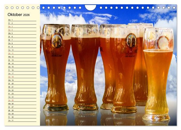 Produktbild: Bier. Die Kunst des Bierbrauens. Impressionen (Wandkalender 2026 DIN A4 quer), CALVENDO Monatskalender