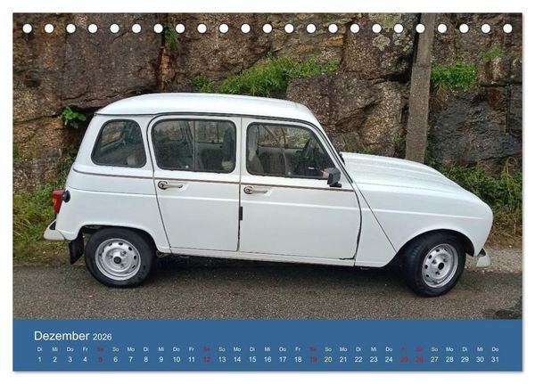 Produktbild: Kultauto aus Frankreich - Renault 4 (Tischkalender 2026 DIN A5 quer), CALVENDO Monatskalender