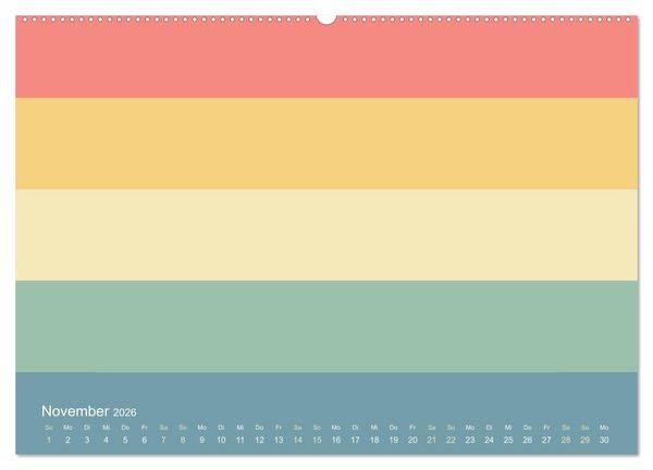 Produktbild: 70er Jahre Bastelkalender - DIY Kreativ-Kalender zum Selbstgestalten (hochwertiger Premium Wandkalender 2026 DIN A2 quer), Kunstdruck in Hochglanz