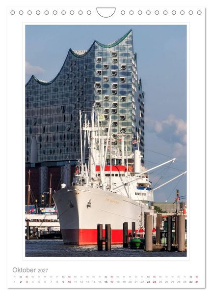 Produktbild: Hamburg - Impressionen einer Stadt (Wandkalender 2027 DIN A4 hoch), CALVENDO Monatskalender
