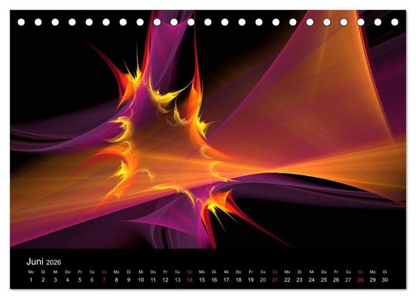Produktbild: Wunderbare Welt der Farben 2026 (Tischkalender 2026 DIN A5 quer), CALVENDO Monatskalender