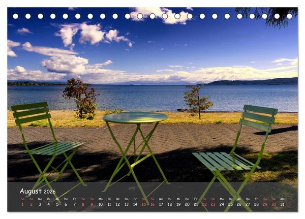Produktbild: Neuseeland - Wo sich Himmel und Erde begegnen (Tischkalender 2026 DIN A5 quer), CALVENDO Monatskalender