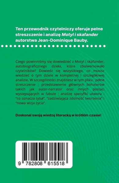 Produktbild: Motyl i skafander ksi&iquest;&iquest;ka Jean-Dominique Bauby (Analiza ksi&iquest;&iquest;ki)