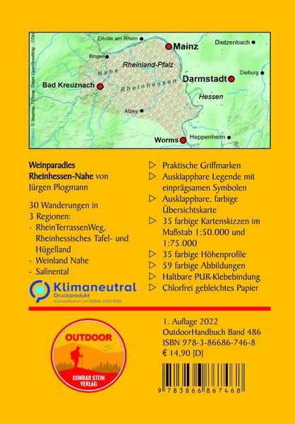 Produktbild: Weinparadies Rheinhessen-Nahe 30 Touren durch W&auml;lder und Weinberge