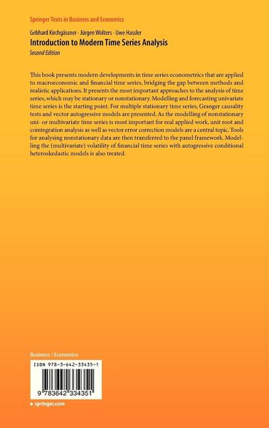 Produktbild: Introduction to Modern Time Series Analysis