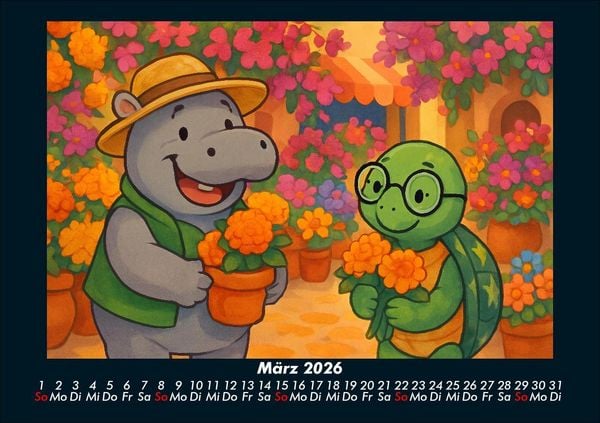 Produktbild: Sash & Taz - Abenteuer in Mexiko 2026 Fotokalender DIN A5