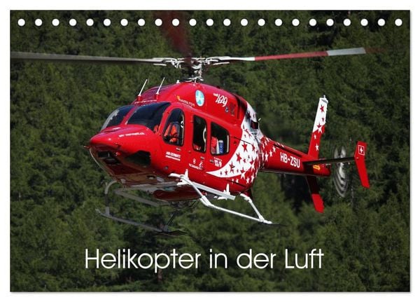 Produktbild: Helikopter in der Luft (Tischkalender 2026 DIN A5 quer), CALVENDO Monatskalender