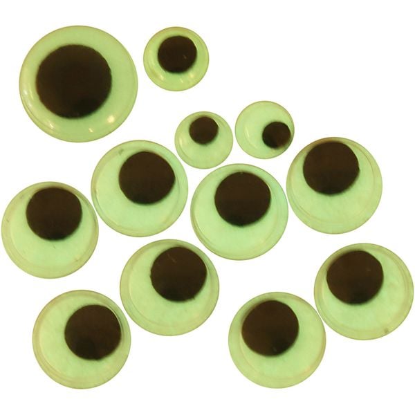 Produktbild: Creativ Company Wackelaugen, selbstklebend, D 8+10+14 mm, 30 sortiert