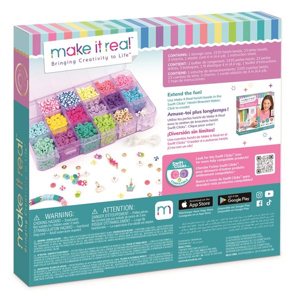 Produktbild: Heishi Perlen Set Make it real mit Aufbewahrungsbox 3335 St&uuml;ck und Zubeh&ouml;r