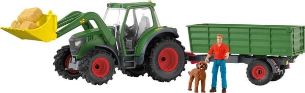 schleich FARM WORLD 42608 Traktor mit Anhänger