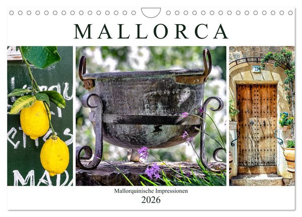 Produktbild: Mallorca - Mallorquinische Impressionen (Wandkalender 2026 DIN A4 quer), CALVENDO Monatskalender