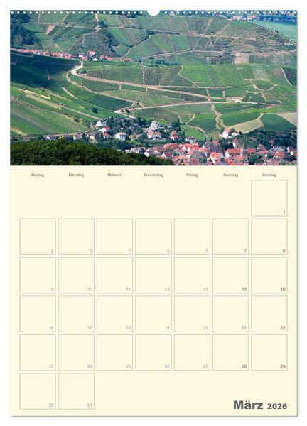 Produktbild: Unterwegs im Elsass &ndash; Terminplaner (Wandkalender 2026 DIN A2 hoch), CALVENDO Monatskalender
